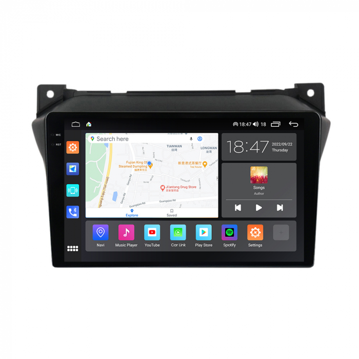 Navigatie Suzuki Alto din 2009-2016, Rezolutie 2K, Display QLED 9.5 inch, 4GB RAM si 64GB ROM, Android, Procesor Octacore, Slot sim 4G, Sunet DSP, Wireless Carplay si Android Auto, Camera Marsarier, U [4]