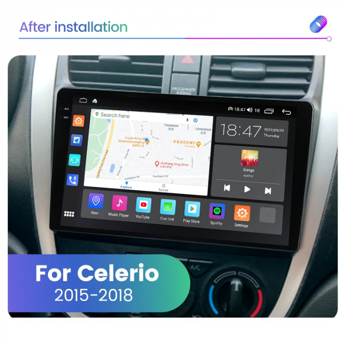 Navigatie Suzuki Celerio 2015-2018 Rezolutie 2K , 8GB RAM+128GB ROM QLED [3]