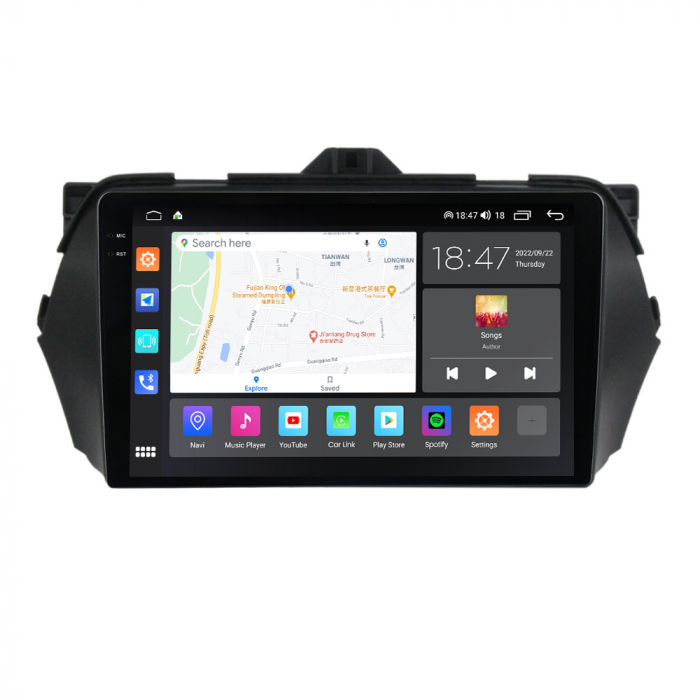 Navigatie Suzuki Ciaz din 2014-2019, Rezolutie 2K, Display QLED 9.5 inch, 4GB RAM si 64GB ROM, Android, Procesor Octacore, Slot sim 4G, Sunet DSP, Wireless Carplay si Android Auto, Camera Marsarier, U [3]