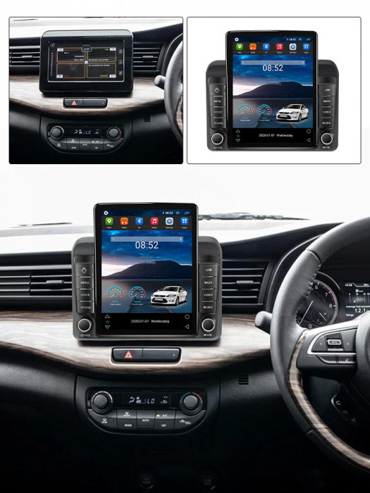 Navigatie Suzuki Ertiga 2018-2020 Ecran TESLA 9.7 inch, 8 GB RAM si 128 GB ROM, Android 15, Slot Sim 4G, Procesor Octa Core, Carplay Wireless si Android auto, Procesor Sunet Digital DSP [4]