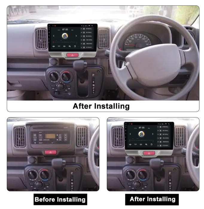 Navigatie Suzuki Every Wagon din 2016 + , Android 14, 2GB RAM si 32GB ROM, Display IPS 9 inch, Camera Marsarier, Internet, Aplicatii, Wi Fi, Usb, Bluetooth [2]