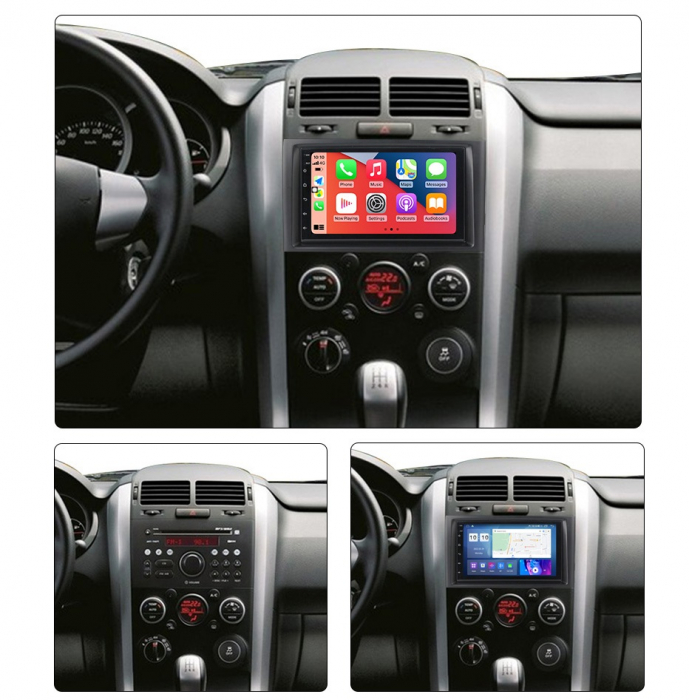 Navigatie Suzuki Grand Vitara ( 2005 - 2015 )  4 GB RAM si 64 GB ROM, Slot Sim 4G, Procesor Octa Core, Carplay, Sunet DSP, Android, Aplicatii, Usb, Wi Fi, Bluetooth [4]