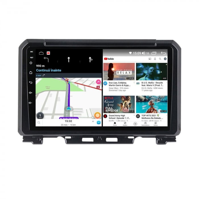 Navigatie Suzuki Jimny din 2005 - 2018 Android 14 , 4GB RAM , Procesor Quad Core , Wireless Carplay si Android auto , Display HD Touchscreen, Wi-Fi , Bluetooth, USB [4]