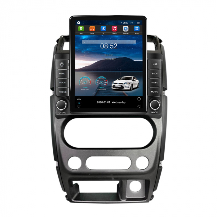 Navigatie Suzuki Jimny din 2005-2018, Display TESLA 9.5 inch, 2GB RAM si 32GB ROM, Wireless Carplay si Android Auto, Procesor Octacore, Slot sim 4G, Sunet DSP, Camera Marsarier, Bluetooth, USB, Wi Fi, [4]