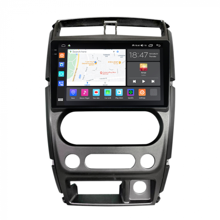 Navigatie Suzuki Jimny din 2005-2018, Rezolutie 2K, Display QLED 9.5 inch, 4GB RAM si 64GB ROM, Android, Procesor Octacore, Slot sim 4G, Sunet DSP, Wireless Carplay si Android Auto, Camera Marsarier, [2]