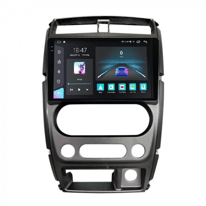 Navigatie Suzuki Jimny din 2005-2018, Rezolutie 2K, Ecran QLED 9.5 inch, 8GB RAM si 128GB ROM, Android, Procesor Octacore, Slot sim 4G, Sunet DSP, Wireless Carplay [1]