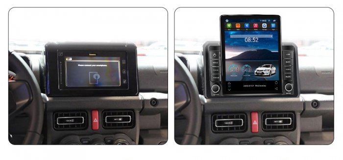 Navigatie Suzuki Jimny din 2018-2022, Display TESLA 9.5 inch, 2GB RAM si 32GB ROM, Wireless Carplay si Android Auto, Procesor Octacore, Slot sim 4G, Sunet DSP, Camera Marsarier, Bluetooth, USB, Wi Fi, [2]