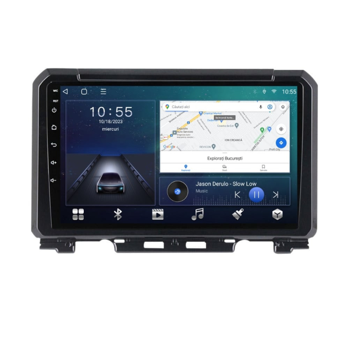 Navigatie Suzuki Jimny din 2018-2022, Rezolutie 2K, Ecran QLED 9.5 inch, 8GB RAM si 128GB ROM, Android, Procesor Octacore, Slot sim 4G, Sunet DSP, Wireless Carplay [1]