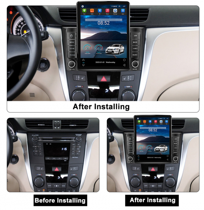 Navigatie Suzuki Kizashi 2009-2015 Ecran TESLA 9.7 inch, 8 GB RAM si 128 GB ROM, Android 15, Slot Sim 4G, Procesor Octa Core, Carplay Wireless si Android auto, Procesor Sunet Digital DSP, Aplic [3]