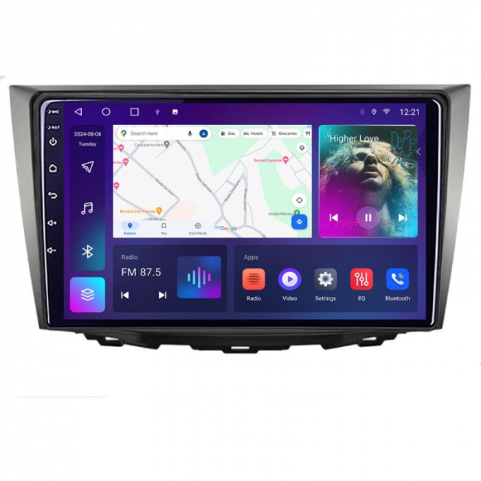 Navigatie Suzuki Kizashi 2009 - 2015 Android 14 , 4GB RAM , Procesor Quad Core , Wireless Carplay si Android auto , Display HD Touchscreen, Wi-Fi , Bluetooth, USB [2]