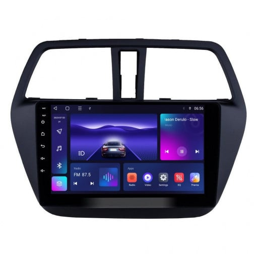 Navigatie Suzuki S Cross din 2012-2017, Rezolutie 2K, Display QLED 9.5 inch, 4GB RAM si 64GB ROM, Android, Procesor Octacore, Slot sim 4G, Sunet DSP, Wireless Carplay si Android Auto, Camera Marsarier [2]