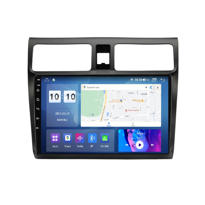 Navigatie Suzuki Swift din 2003 - 2010, 8GB RAM si 128GB ROM, Ecran QLED 9 inch, Android 14, Procesor Octacore, Slot sim 4G, Sunet DSP, Wireless Carplay si Android Auto, Camera Marsarier [1]