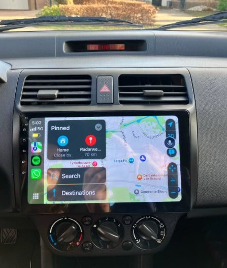 Navigatie Suzuki Swift din 2003-2010 Android 14 , 4GB RAM , Procesor Quad Core , Wireless Carplay si Android auto , Display HD Touchscreen, Wi-Fi , Bluetooth, USB [7]