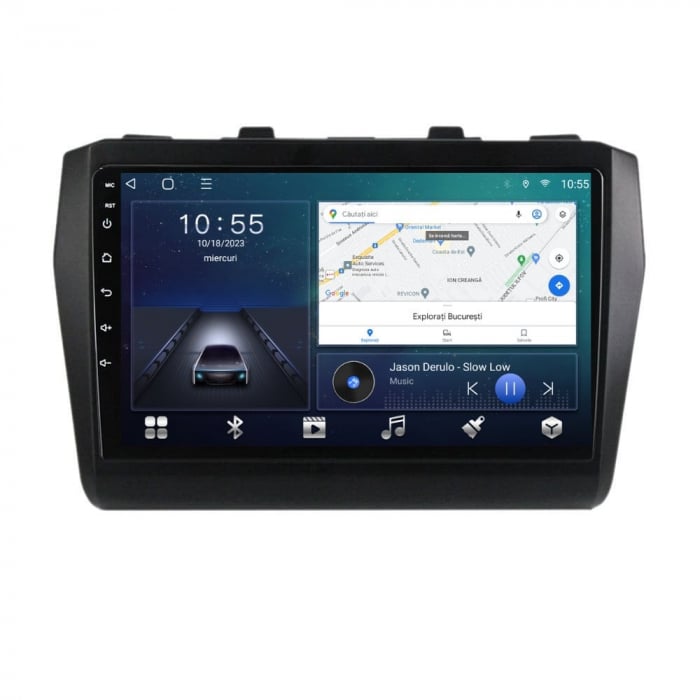 Navigatie Suzuki Swift din 2016-2022 Android 14 , 4GB RAM , Procesor Quad Core , Wireless Carplay si Android auto , Display HD Touchscreen, Wi-Fi , Bluetooth, USB [2]