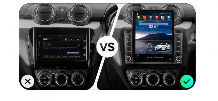 Navigatie Suzuki Swift din 2016-2022, Display TESLA 9.5 inch, 2GB RAM si 32GB ROM, Wireless Carplay si Android Auto, Procesor Octacore, Slot sim 4G, Sunet DSP, Camera Marsarier, Bluetooth, USB, Wi Fi, [4]