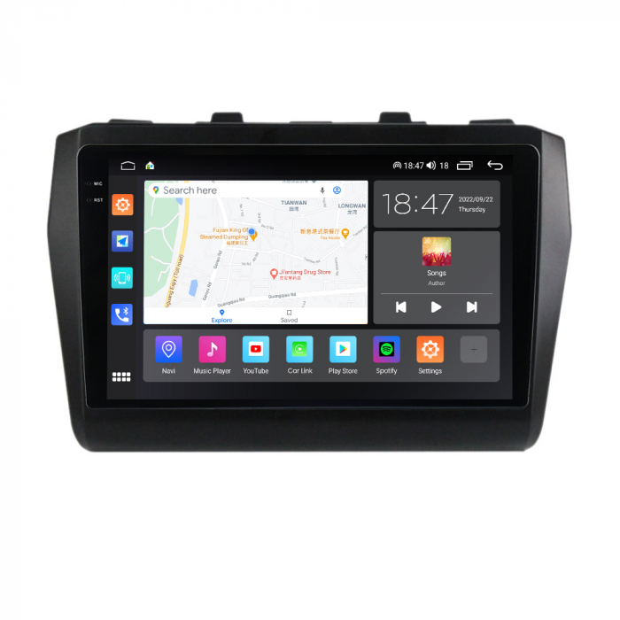 Navigatie Suzuki Swift din 2016-2022, Rezolutie 2K, Display QLED 9.5 inch, 4GB RAM si 64GB ROM, Android, Procesor Octacore, Slot sim 4G, Sunet DSP, Wireless Carplay si Android Auto, Camera Marsarier, [4]