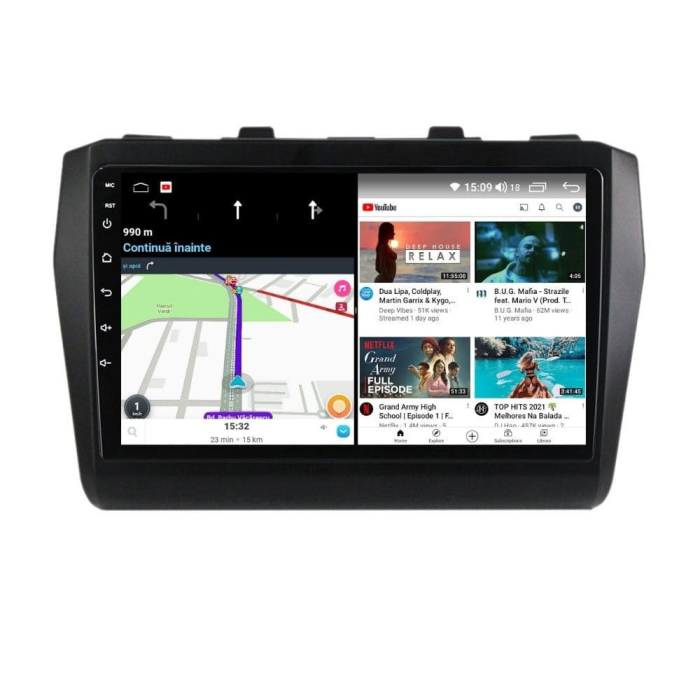 Navigatie Suzuki Swift din 2016-2022, Rezolutie 2K, Ecran QLED 9.5 inch, 8GB RAM si 128GB ROM, Android, Procesor Octacore, Slot sim 4G, Sunet DSP, Wireless Carplay [3]