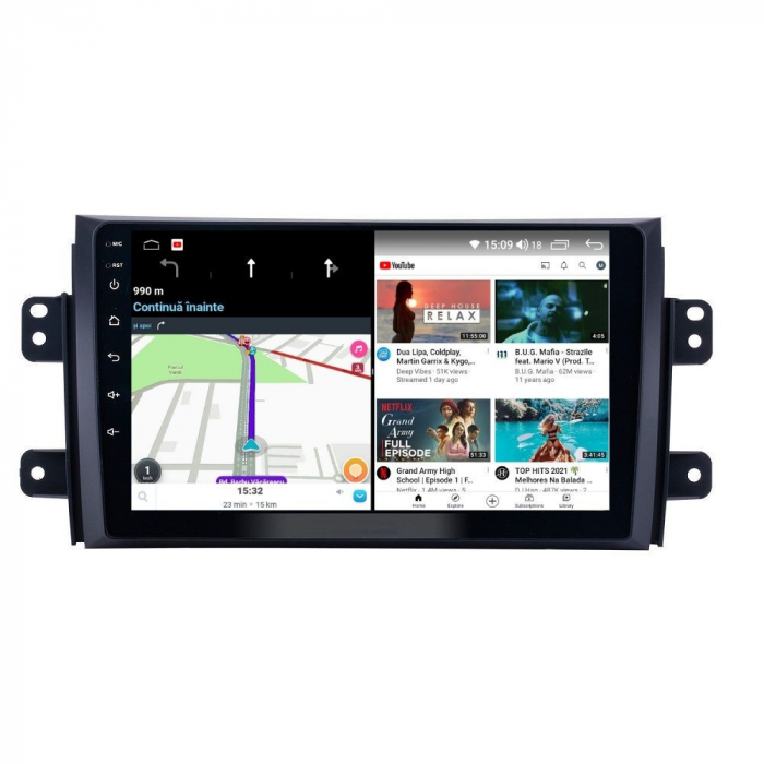 Navigatie Suzuki SX4 din 2006-2014 Android 14 , 4GB RAM , Procesor Quad Core , Wireless Carplay si Android auto , Display HD Touchscreen, Wi-Fi , Bluetooth, USB [3]