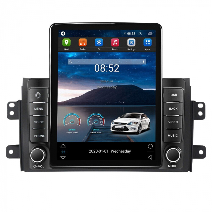 Navigatie Suzuki SX4 din 2006-2014, Display TESLA 9.5 inch, 2GB RAM si 32GB ROM, Wireless Carplay si Android Auto, Procesor Octacore, Slot sim 4G, Sunet DSP, Camera Marsarier, Bluetooth, USB, Wi Fi, R [3]