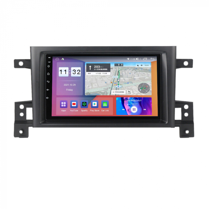 Navigatie Suzuki Vitara ( 2005 - 2015 )  4GB RAM si 64GB ROM, Ecran QLED 9 inch, Android 14, Procesor Octacore, Slot sim 4G, Sunet DSP, Wireless Carplay si Android Auto, Camera Marsarier [2]