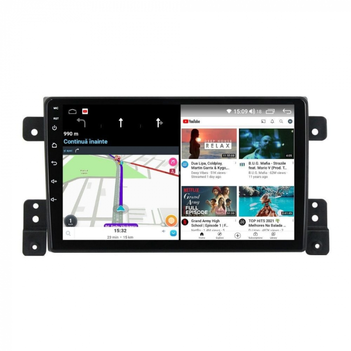 Navigatie Suzuki Vitara din 2005-2015 Android 14 , 4GB RAM , Procesor Quad Core , Wireless Carplay si Android auto , Display HD Touchscreen, Wi-Fi , Bluetooth, USB [4]