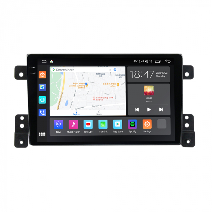 Navigatie Suzuki Vitara din 2005-2015, Rezolutie 2K, Ecran QLED 9.5 inch, 8GB RAM si 128GB ROM, Android, Procesor Octacore, Slot sim 4G, Sunet DSP, Wireless Carplay si Android Auto [3]