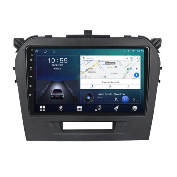 Navigatie Suzuki Vitara din 2014-2019 Android 14 , 4GB RAM , Procesor Quad Core , Wireless Carplay si Android auto , Display HD Touchscreen, Wi-Fi , Bluetooth, USB [2]