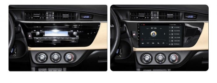 Navigatie Toyota Auris Corolla ( 2013 - 2019 ) 4 GB RAM si 64 GB ROM, Slot Sim 4G, Procesor Octa Core, Carplay, Sunet DSP, Android, Aplicatii, Usb, Wi Fi, Bluetooth [5]