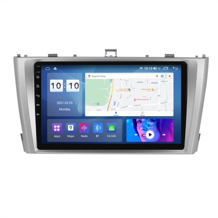 Navigatie Toyota Avensis ( 2008 - 2015 )  4 GB RAM si 64 GB ROM, Slot Sim 4G, Procesor Octa Core, Carplay, Sunet DSP, Android, Aplicatii, Usb, Wi Fi, Bluetooth [1]