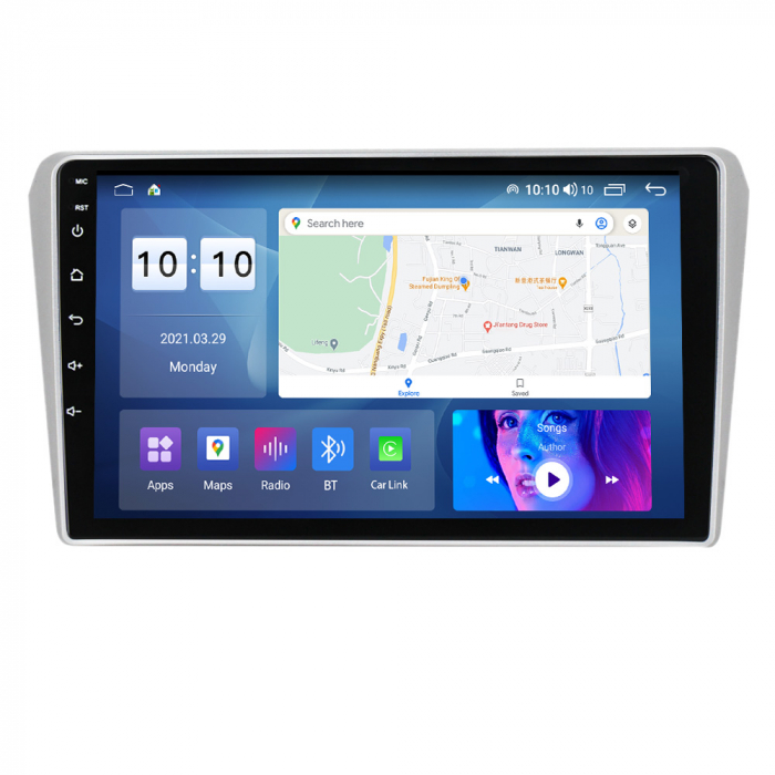 Navigatie Toyota Avensis din 2002-2008, Android 14, Wireless Carplay si Android Auto, 2GB RAM si 32GB ROM, Display IPS 9 inch, Camera Marsarier, Internet, Aplicatii, Wi Fi, Usb, Bluetooth [1]
