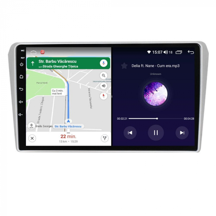 Navigatie Toyota Avensis din 2002-2008 Android 14 , 4GB RAM , Procesor Quad Core , Wireless Carplay si Android auto , Display HD Touchscreen, Wi-Fi , Bluetooth, USB [3]