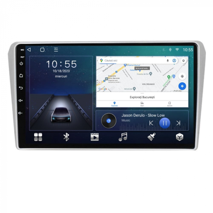Navigatie Toyota Avensis din 2002-2008 Android 14 , 4GB RAM , Procesor Quad Core , Wireless Carplay si Android auto , Display HD Touchscreen, Wi-Fi , Bluetooth, USB [2]