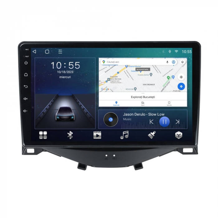 Navigatie TOYOTA AYGO ,2014 - 2021  Android 14 , 4GB RAM , Procesor Quad Core , Wireless Carplay si Android auto , Display HD Touchscreen, Wi-Fi , Bluetooth, USB [4]