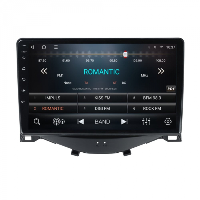 Navigatie TOYOTA AYGO ,2014 - 2021  Android 14 , 4GB RAM , Procesor Quad Core , Wireless Carplay si Android auto , Display HD Touchscreen, Wi-Fi , Bluetooth, USB [2]
