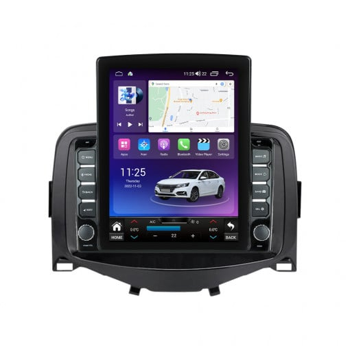 Navigatie TOYOTA AYGO ,2014 - 2021, Ecran TESLA 9.5 inch, 4 GB RAM si 64 GB ROM, Slot Sim 4G, Procesor Octa Core, Carplay integrat, Procesor Sunet Digital DSP, Android [1]