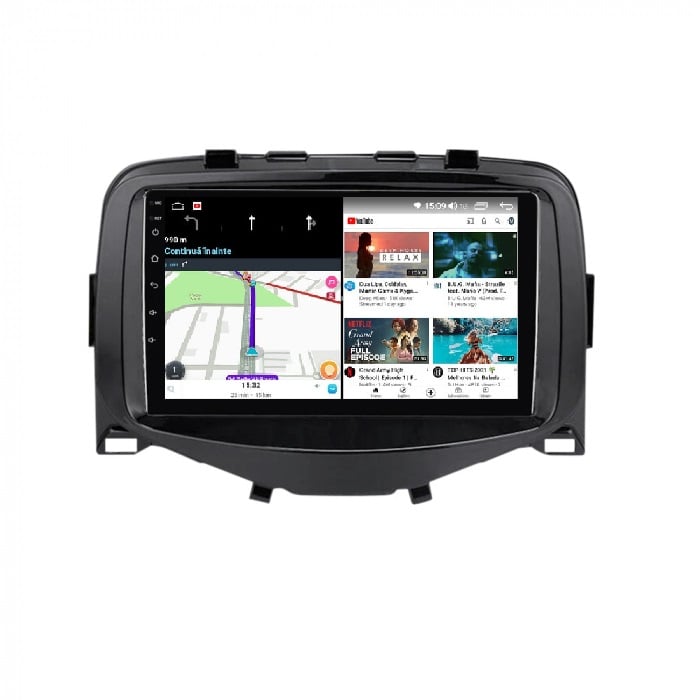 Navigatie TOYOTA AYGO ,2014 - 2021, Rezolutie 2K, Ecran QLED 9.5 inch, 8GB RAM si 128GB ROM, Android, Procesor Octacore, Slot sim 4G, Sunet DSP, Wireless Carplay [2]