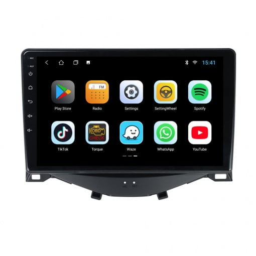 Navigatie TOYOTA AYGO ,2014 - 2021, Rezolutie 2K, Ecran QLED 9.5 inch, 8GB RAM si 128GB ROM, Android, Procesor Octacore, Slot sim 4G, Sunet DSP, Wireless Carplay [3]