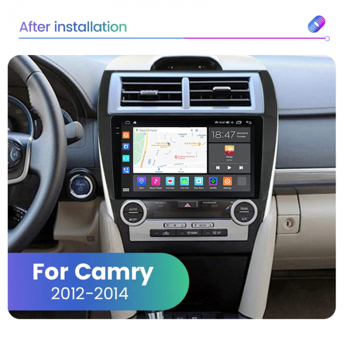 Navigatie Toyota Camry 2012-2014 Rezolutie 2K , 4GB RAM+64GB ROM QLED [2]