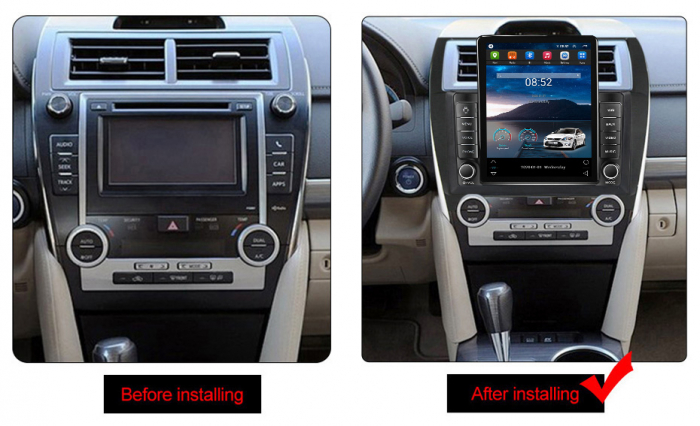 Navigatie Toyota Camry 2012-2014 Ecran TESLA 9.7 inch, 8 GB RAM si 128 GB ROM, Android 15, Slot Sim 4G, Procesor Octa Core, Carplay Wireless si Android auto, Procesor Sunet Digital DSP, Aplic [3]