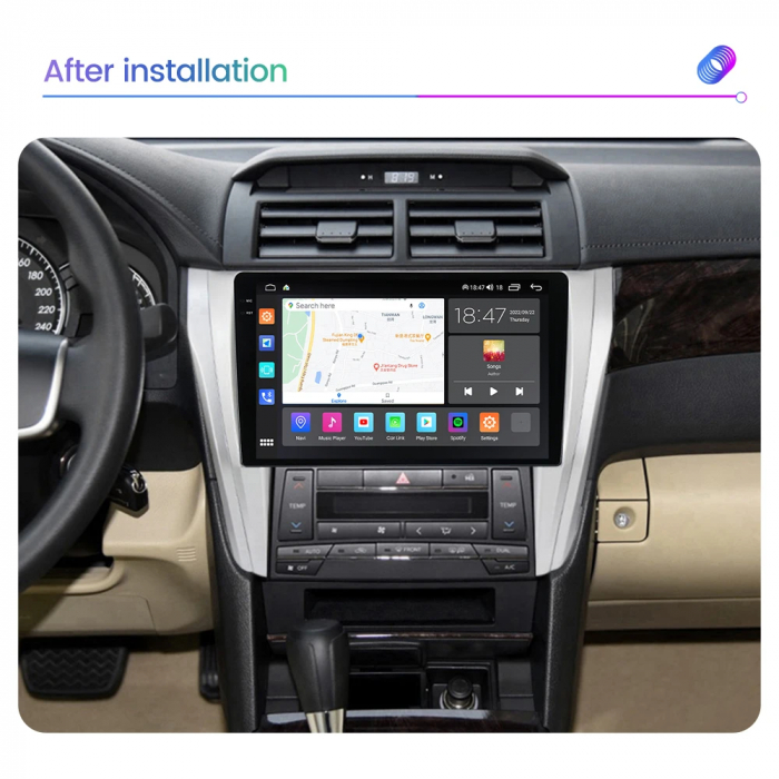 Navigatie Toyota Camry 2015-2017 Rezolutie 2K , 4GB RAM+64GB ROM QLED [5]
