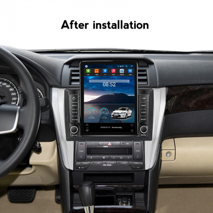 Navigatie Toyota Camry 2015-2017 Ecran TESLA 9.7 inch, 8 GB RAM si 128 GB ROM, Android 15, Slot Sim 4G, Procesor Octa Core, Carplay Wireless si Android auto, Procesor Sunet Digital DSP, Aplic [4]