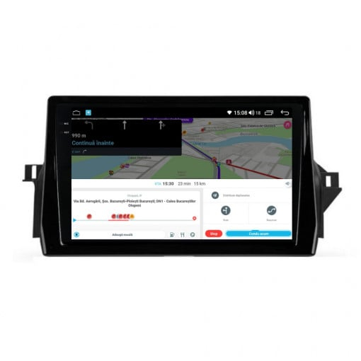 Navigatie Toyota Camry 2021 - 2024 Rezolutie 2K, Ecran QLED 9.5 inch, 8GB RAM si 128GB ROM, Android, Procesor Octacore, Slot sim 4G, Sunet DSP, Wireless Carplay [6]