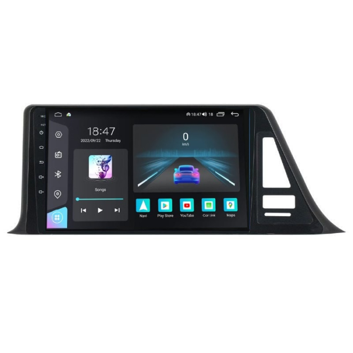 Navigatie Toyota CHR din 2016-2020, Rezolutie 2K, Display QLED 9.5 inch, 4GB RAM si 64GB ROM, Android, Procesor Octacore, Slot sim 4G, Sunet DSP, Wireless Carplay si Android Auto, Camera Marsarier, US [2]
