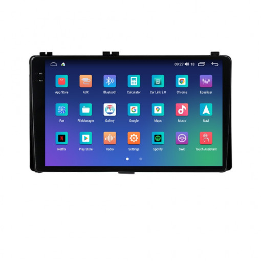 Navigatie Toyota Corolla 11 Auris E180 , 2017 - 2018 Rezolutie 2K, Ecran QLED 9.5 inch, 8GB RAM si 128GB ROM, Android, Procesor Octacore, Slot sim 4G, Sunet DSP, Wireless Carplay [4]