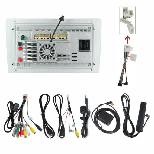 Navigatie Toyota Corolla 11 Auris E180 , 2017 - 2018 Rezolutie 2K, Ecran QLED 9.5 inch, 8GB RAM si 128GB ROM, Android, Procesor Octacore, Slot sim 4G, Sunet DSP, Wireless Carplay [3]