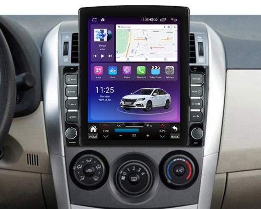 Navigatie Toyota Corolla 2006 - 2013 Ecran TESLA 9.7 inch, 8 GB RAM si 128 GB ROM, Android 15, Slot Sim 4G, Procesor Octa Core, Carplay Wireless si Android auto, Procesor Sunet Digital DSP [3]
