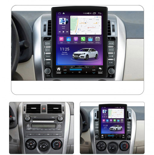 Navigatie Toyota Corolla 2006 - 2013 Ecran TESLA 9.7 inch, 8 GB RAM si 128 GB ROM, Android 15, Slot Sim 4G, Procesor Octa Core, Carplay Wireless si Android auto, Procesor Sunet Digital DSP [2]