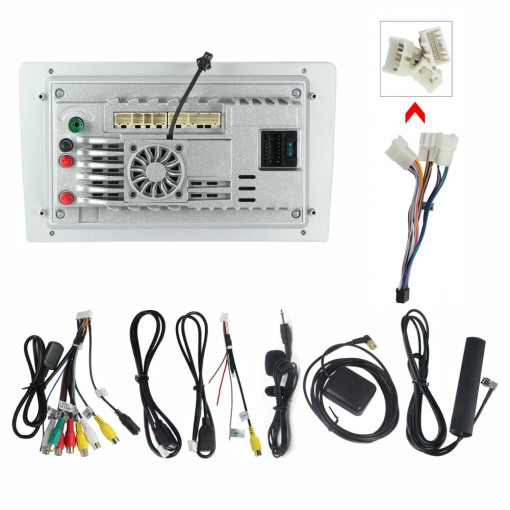 Navigatie Toyota Corolla 2006 - 2013 Rezolutie 2K, Ecran QLED 9.5 inch, 8GB RAM si 128GB ROM, Android, Procesor Octacore, Slot sim 4G, Sunet DSP, Wireless Carplay [3]