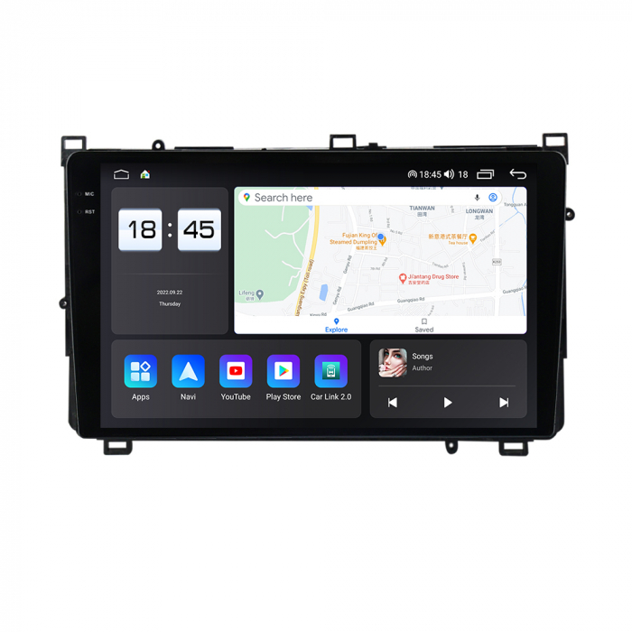 Navigatie Toyota Corolla Auris din 2017-2019, Rezolutie 2K, Display QLED 9.5 inch, 4GB RAM si 64GB ROM, Android, Procesor Octacore, Slot sim 4G, Sunet DSP, Wireless Carplay si Android Auto, Camera Mar [4]