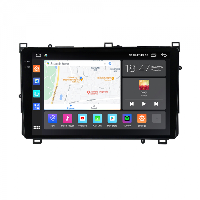 Navigatie Toyota Corolla Auris din 2017-2019, Rezolutie 2K, Ecran QLED 9.5 inch, 8GB RAM si 128GB ROM, Android, Procesor Octacore, Slot sim 4G, Sunet DSP, Wireless Carplay [5]